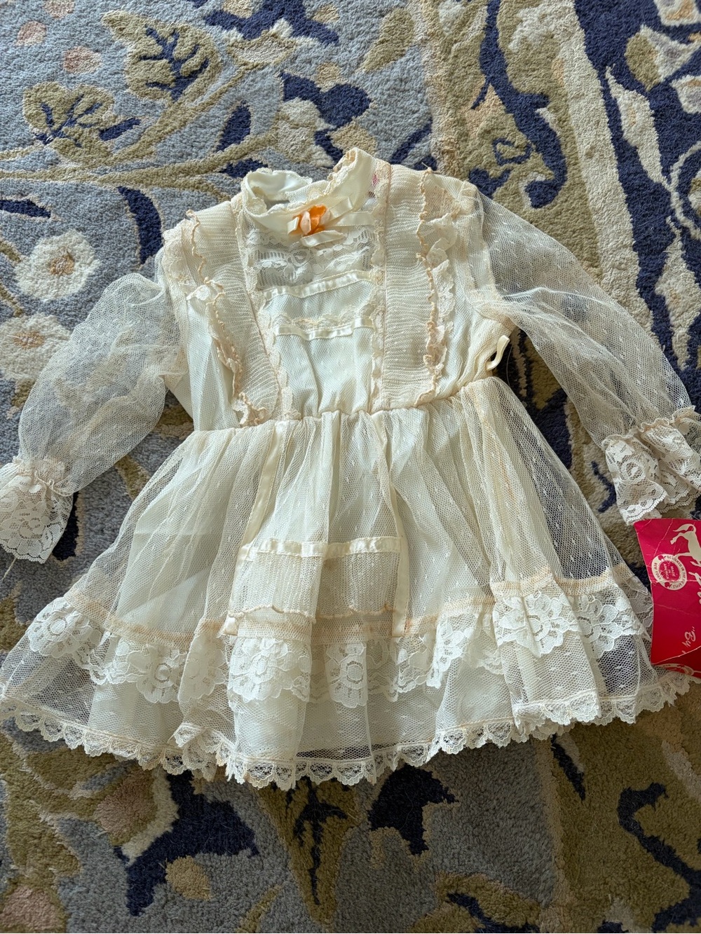 Prime Editions by Joanie G vintage 80s lace christening baby dress